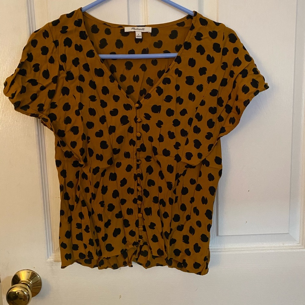 Madewell patterned blouse
